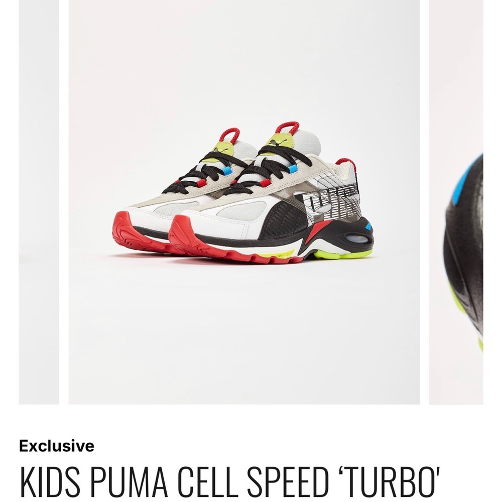 Puma Green Shoe Box with Black Puma Logo